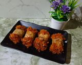 Foto langkah ke 5 dari resep Floss Roll Sandwich.
