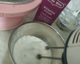 A picture of step 9 of Golden painted choc cake design.....