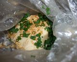 A picture of step 5 of Just Mix In A Plastic Bag (Okara Okonomiyaki).