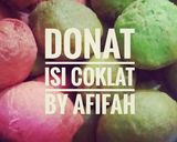 Foto langkah ke 4 dari resep Donat isi coklat 'Pink & Green'.