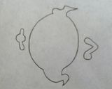 A picture of step 8 of "Yokai-Watch" Character Bento.
