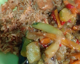 Foto del paso 6 de la receta: Verduras popurrí bebé ♥️ y arroz tostado con solomillo de cerdo