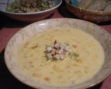 A picture of step 6 of Creamy Kabocha Squash Chowder.