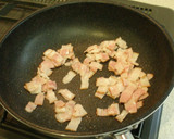 A picture of step 2 of Bacon and Winter Melon in Cream Sauce.