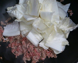 A picture of step 4 of Mapo Napa Cabbage to use up Napa Cabbage.