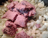 A picture of step 2 of Corn Beef Hash.