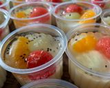 Foto langkah ke 5 dari resep Puding Susu Buah (dessert segar).