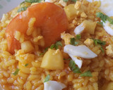 Foto del paso 3 de la receta: Arroz meloso con calamares y langostinos