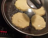 A picture of step 4 of Low-carb Mock Okara Pancakes.