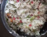 A picture of step 5 of Curd rice with Grapes temple style.