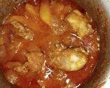 A picture of step 6 of Aloo gosht.