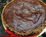 A picture of step 4 of Eggless Chocolate Cake with Nutella.