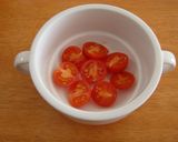 A picture of step 1 of Miso and Mayonnaise Bake with Cherry Tomatoes.