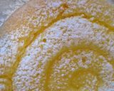 A picture of step 15 of Peach Bavarois Charlotte Cake.