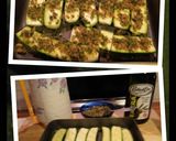 A picture of step 5 of AMIEs ZUCCHINI al FORNO(Baked Courgettes with Mint and Garlic Stuffing).