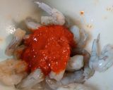 A picture of step 1 of Rice and Shrimp.