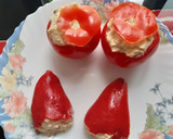 Foto del paso 9 de la receta: Tomates y piquillos rellenos de pescado