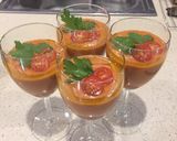 A picture of step 5 of Gazpacho.