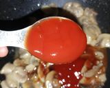 A picture of step 6 of Beef Steak with Mushroom Sauce.