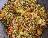 A picture of step 4 of Sprouts pulao.