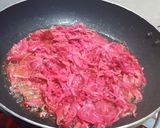 A picture of step 2 of Veg salad and spaghetti dinner.