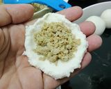 Gambar langkah 8 resipi Kuih Bom Ikan @ Paung Sambal Ikan.
