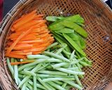 Hình bước làm 2 của món Bao tử cá xào đậu