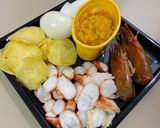 Hình bước làm 1 của món Sandwich trứng muối