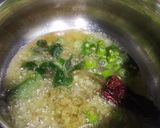A picture of step 3 of Sprouted moong sabji with Roti.