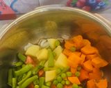 A picture of step 2 of Healthy Brown Rice Pulao.