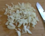 A picture of step 2 of Pizza Casserole.