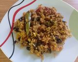 A picture of step 4 of Rice with Whatever’s in the Fridge (Electric Rice Cooker).