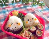 A picture of step 4 of Charaben - Little Fall Chestnut-Shaped Onigiri.