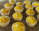 A picture of step 12 of Easy Kabocha Cupcake Muffins with Pancake Mix.