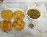 A picture of step 3 of Roasted Gram Flour Puri.