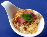 A picture of step 6 of Bacon And Egg Fried Rice.