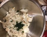 A picture of step 3 of Crab stuffed waffle.