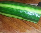 A picture of step 1 of Japanese Cucumber Salad.