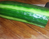 A picture of step 1 of Japanese Cucumber Salad.