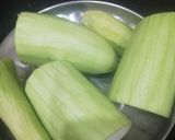 A picture of step 1 of Bottle Gourd Subji.