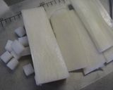 A picture of step 2 of Easy Daikon Radish Kimchi.
