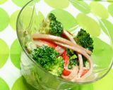 A picture of step 2 of Broccoli and Crabsticks with Sesame Mayonnaise Vinegar Sauce.