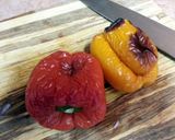 A picture of step 1 of Roasted Pepper Greek Salad.