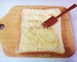 A picture of step 2 of Honey Coffee Toast.
