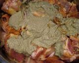 A picture of step 3 of Kerala style mutton curry.