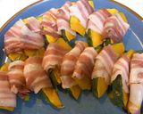 A picture of step 4 of Kabocha Squash & Pork Belly Meat Rolls.