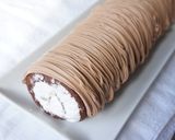 A picture of step 17 of Chocolate Mont Blanc Roll.