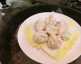 A picture of step 7 of Xiaolongbao (Chinese Soup Dumplings) Made with Gyoza Skins in a Frying Pan.