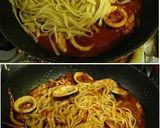 A picture of step 5 of Squid and Tomato Garlic Pasta.