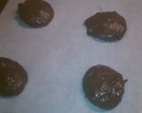 A picture of step 2 of Chocolate Cake Mix Cookies.
